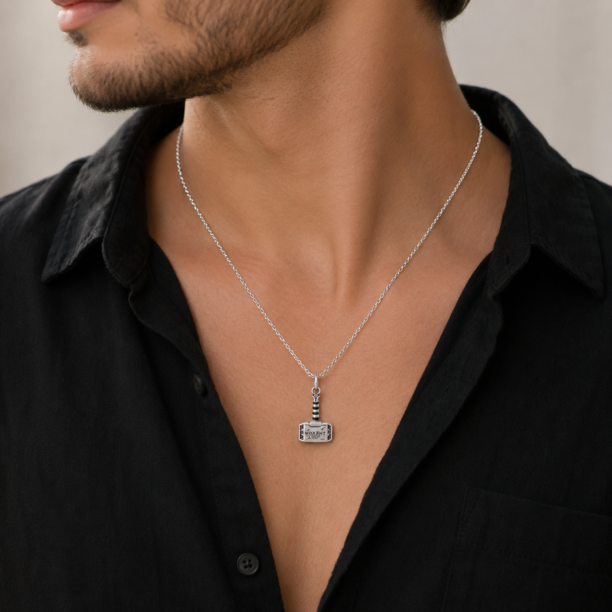 Thor Hammer Pendant Without Chain preview