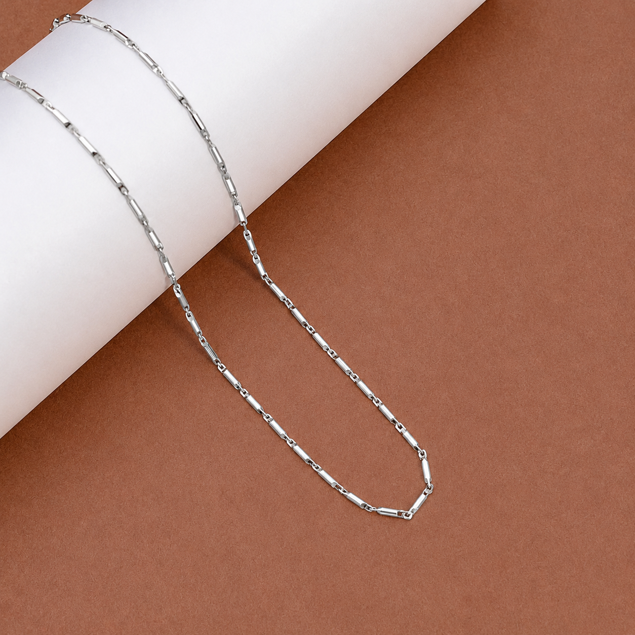 Silver Bar Link Chain preview